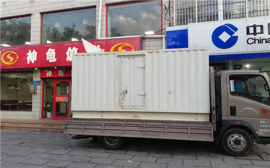 多文镇出租发电机施工案例